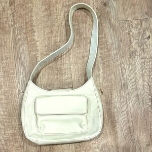 Vintage Fossil Brand WHITE LEATHER shoulder bag